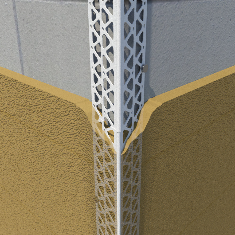 Vinyl Corner over CMU